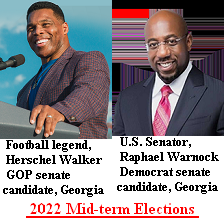 GA senatorial candidates, Herschel Walker & Raphael Warnock